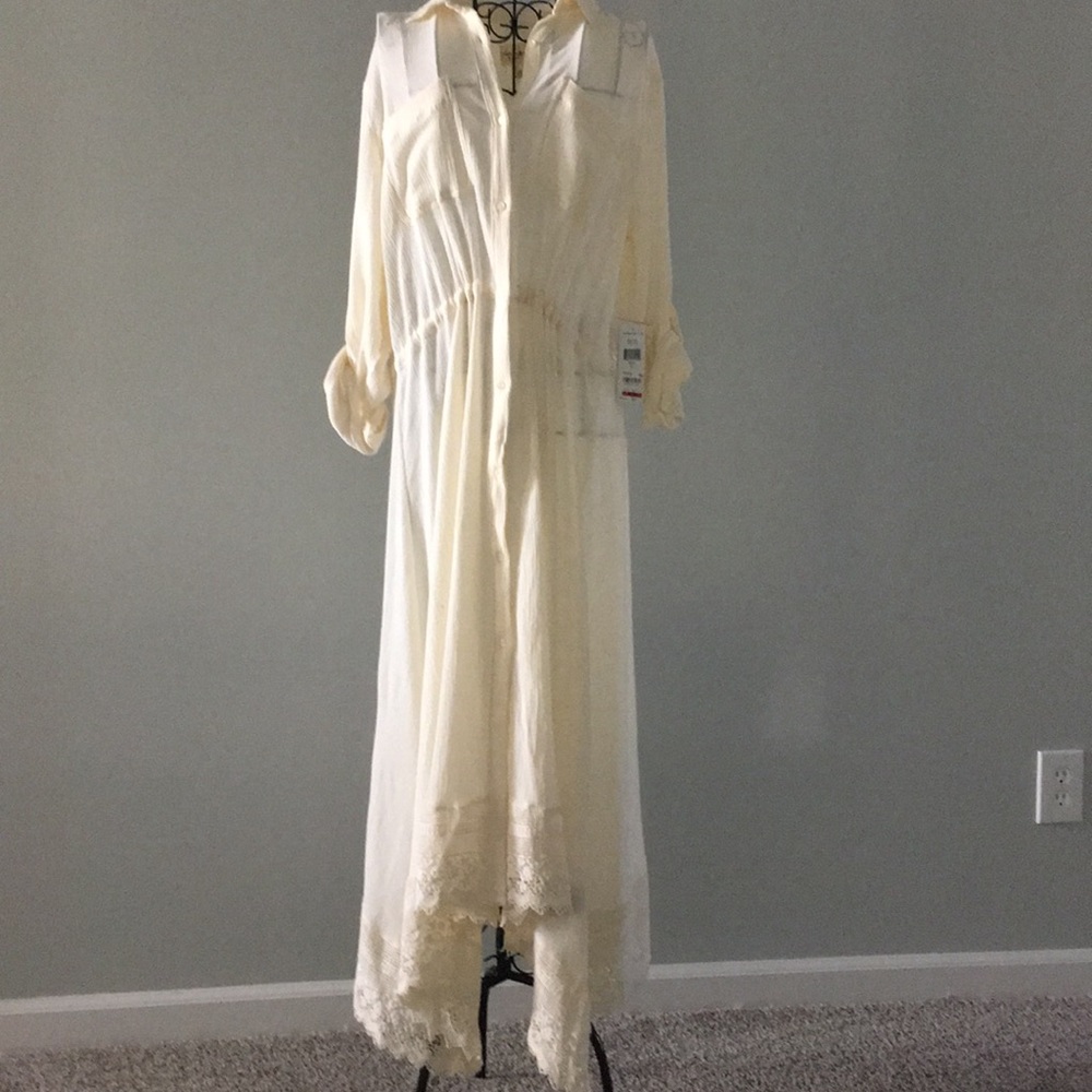 Ralph Lauren Denim & Supply Lace-hem Shirt Dress